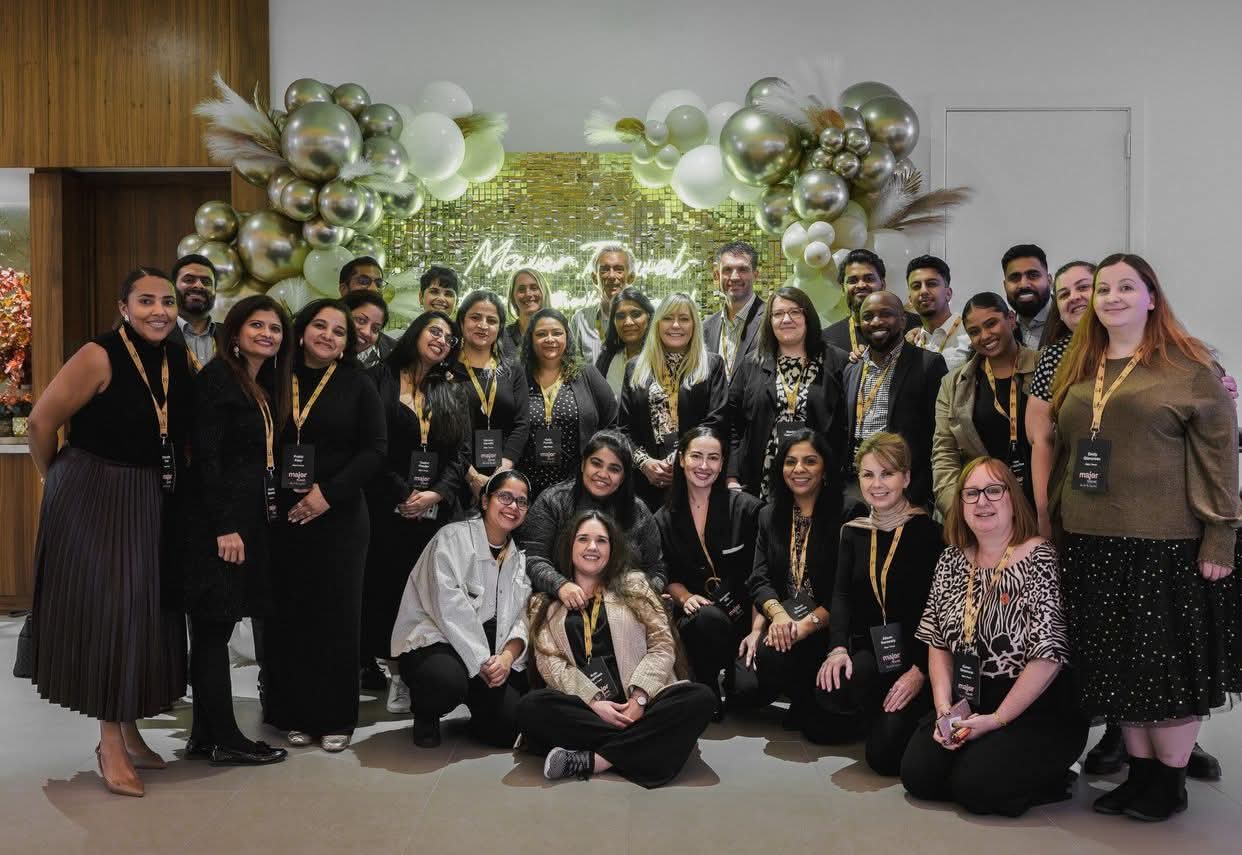 The Major Travel team celebrating 50 years of trade-only travel